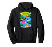 Scopri Magic in The Flow Colorful River Design Felpa con Cappuccio