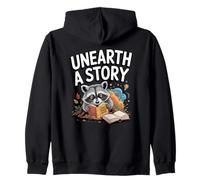 Scopri Una Storia Leggendo Raccoon Felpa con Cappuccio