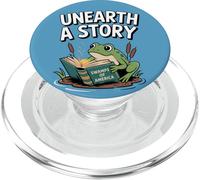 Scopri una storia Rana Leggere un libro Estate 2026 PopSockets PopGrip per MagSafe