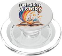 Scoprire un libro di tesori arcobaleno storia PopSockets PopGrip per MagSafe