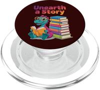 Scoprire una storia: Simpatico dinosauro che legge PopSockets PopGrip per MagSafe