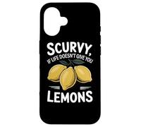 Scorbuto se la vita non ti dà limoni frutta divertente Custodia per iPhone 16