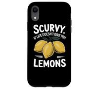 Scorbuto se la vita non ti dà limoni frutta divertente Custodia per iPhone XR