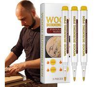Scorch Woodburning Pen - Pennarello per bruciare il legno | Strumento per il disegno del legno | Stile artistico per la lavorazione del legno, pennello per pirografia a base di olio, marcatore