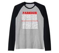 Scorciatoia Urban Parcour Parkour Freerunner dall'inizio alla fine Maglia con Maniche Raglan