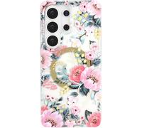 SCORPIFY Custodia compatibile con Samsung Galaxy S20 Ultra [compatibile con MagSafe] per design floreale rosa Epiphyllum, graziosa custodia magnetica trasparente per telefono per donne e ragazze