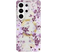 SCORPIFY Custodia compatibile con Samsung Galaxy S20 Ultra [compatibile con MagSafe] per design floreale viola Nemophila, graziosa custodia magnetica trasparente per telefono per donne e ragazze