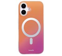 SCORPIFY Custodia per iPhone 17 [compatibile con MagSafe] con Gleam Cosmic Radiance, Gradiente Opaco Trasparente Carina Magnetica Cover Bumper per Donne Ragazze, Arancione Cosmico Rosso Iridescente