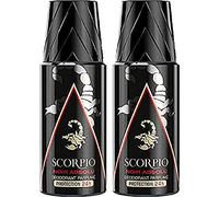 Scorpio - Deodorante per uomo - nero assoluto - Atomizzatore 150 ml - Set di 2