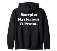 Scorpio: Mysterious & Proud Astrology Sign Felpa con Cappuccio