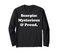 Scorpio: Mysterious & Proud Astrology Sign Maglia a Manica