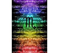 Scorpio Pride Rainbow Crystal Notebook - Celebrate Your Star Sign and Let Your Colors Sparkle