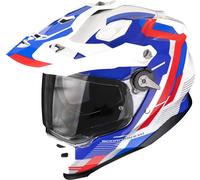 Scorpion ADF-9000 Air Patrol, casco avventura L female Bianco/Blu/Rosso
