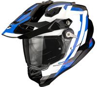 Scorpion ADF-9000 Air Patrol Casco da enduro, nero/blu/bianco, Taglia M (57/58)