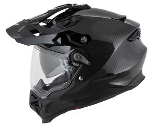 Scorpion ADF-9000 Carbonio Casco integrale e da cross unisex nero, taglia S