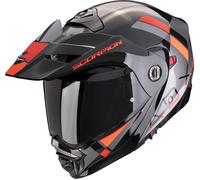 Casco Modulare Scorpion ADX-2 Galane Argento/Nero/RossoL Argento,Nero,Rosso