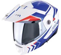 Scorpion ADX-2 Lewis Casco, bianco-rosso-blu, taglia XS 54 55 per maschi