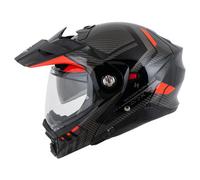 Scorpion ADX-2 Lewis, casco flip up XS male Nero/Grigio/Rosso