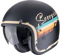 Scorpion Belfast Evo Adonis, casco aperto S male Opaco Nero/Beige/Arancione/Turchia