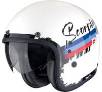 Scorpion Belfast Evo Adonis Casco Jet, bianco/rosso/blu, Taglia XXL (62/63)
