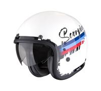 Scorpion Belfast EVO Adonis Casco Jet ( Bianco/Rosso/Blu ) TG: L (59)
