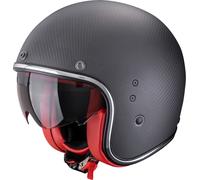 Scorpion Belfast Evo Carbon Casco Jet, nero-rosso, taglia XS 54 55 per maschi