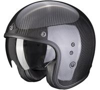 Scorpion Belfast Carbon Evo Solid, casco jet XXL male Nero