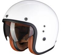 Scorpion Belfast Evo Luxe, casco a getto S male Bianco
