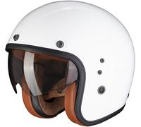 Scorpion Belfast Evo Luxe Casco Jet, bianco, taglia XS 54 55 per maschi