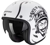 Scorpion Belfast Evo Romeo Casco Jet, nero-bianco, taglia S per maschi