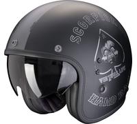 Scorpion Belfast Evo Spade, casco jet XXL male Opaco Nero/Argento
