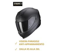 SCORPION Casco da Moto Scooter Integrale EXO-520 EVO AIR Nero Opaco da XS a 3XL