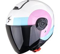 SCORPION - Casco Exo-City II Sheer Bianco / Rosa / Light Blue Bianco M