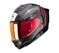 Scorpion Exo-1500 Carbon Air Zity Casco integrale, nero/rosso, Taglia XS (53/54)