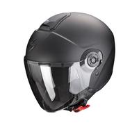 EXO-CITY II 2 CASCO JET DOPPIA VISIERA SCORPION EXO NERO OPACO SOLID MATT BLACK