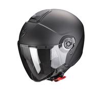 SCORPION Casco Jet EXO CITY II Colore Nero Opaco per Scooter Moto Doppia Visiera
