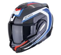 Scorpion EXO-Tech Evo Carbon Cosy, casco modulare XL male Nero/Bianco/Blu/Rosso