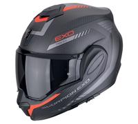 Scorpion casco modulare Exo-Tech Evo Carbon Cosy - Nero Opaco Rosso S