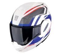 Scorpion casco modulare Exo-Tech Evo Furio - Bianco Rosso Blu M