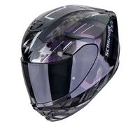 Scorpion EXO-391 Clutter Casco, nero/viola/argento, Taglia XXL (63/64)