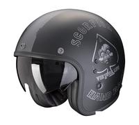 Scorpion Belfast Evo Spade Casco Jet, nero-argento, taglia S per maschi