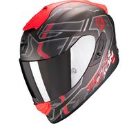 Scorpion EXO 1400 Air Spatium Casco, nero opaco/rosso, Taglia S (55/56)