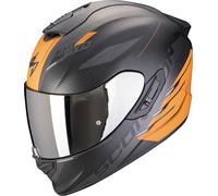 Scorpion Exo-1400 Evo 2 Air Luma Casco, nero-arancione, taglia 2XL per maschi