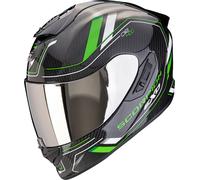 Scorpion EXO-1400 Evo Air II Carbon Mirage, casco integrale XXL male Nero/Verde