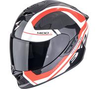 Casco EXO-1400 EVO 2 CARBON AIR ENKO Rosso Bianco SCORPION - UE: XS