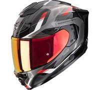 Scorpion Exo-1500 Air Sleek Casco integrale, nero/grigio/rosso, Taglia XL (61/62)