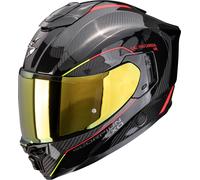 Casco integrale da moto Scorpion EXO-1500 Carbon Air Mundi Nero-Rosso-Giallo XL