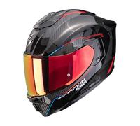 Scorpion Exo-1500 Carbon Air Mundi Casco integrale, nero-rosso, taglia XL per maschi