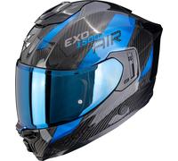 Scorpion EXO-1500 Carbon Air Platted, casco integrale XXL female Nero/Blu
