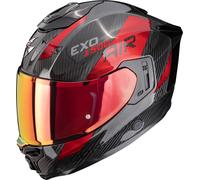 Scorpion EXO-1500 Carbon Air Platted, casco integrale XXL female Nero/Rosso